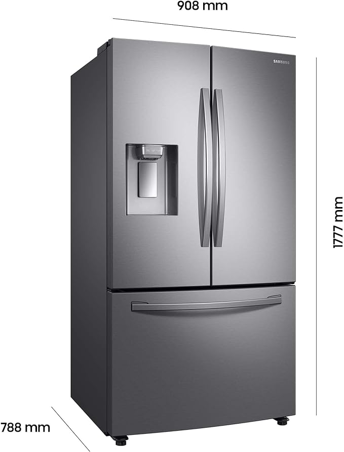 Frigorifico americano inox 3 puertas 178x 91