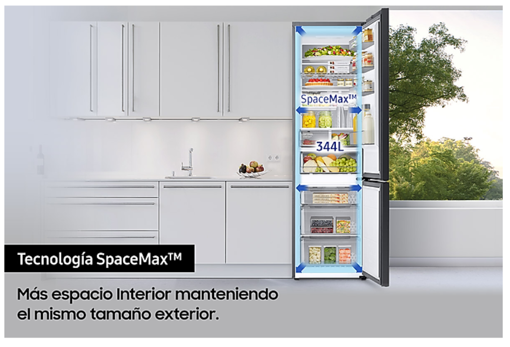 Frigorífico Bespoke Glam Navy 1,85m - RB34A7B5D41