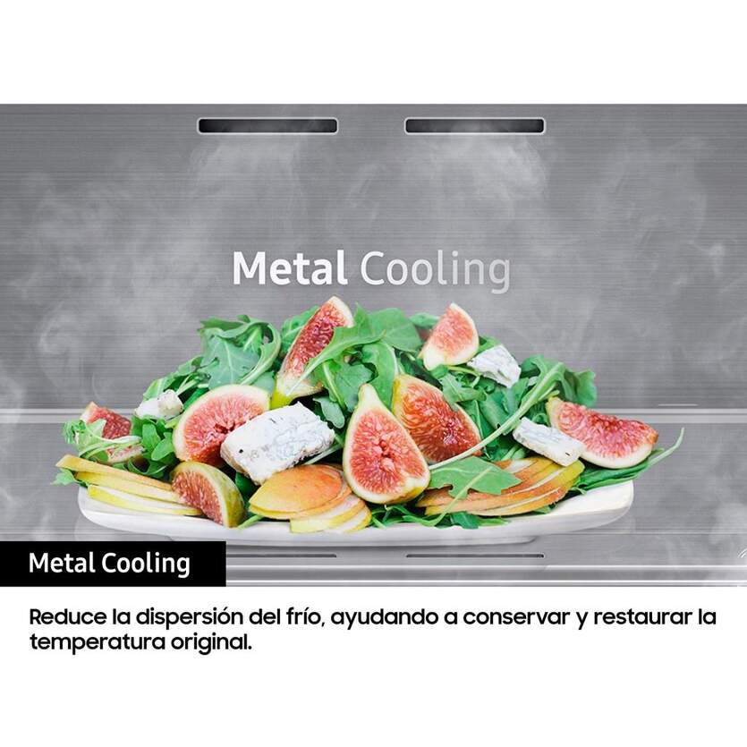 Frigorífico Americano Samsung Side by Side Inox RS68A884CSL