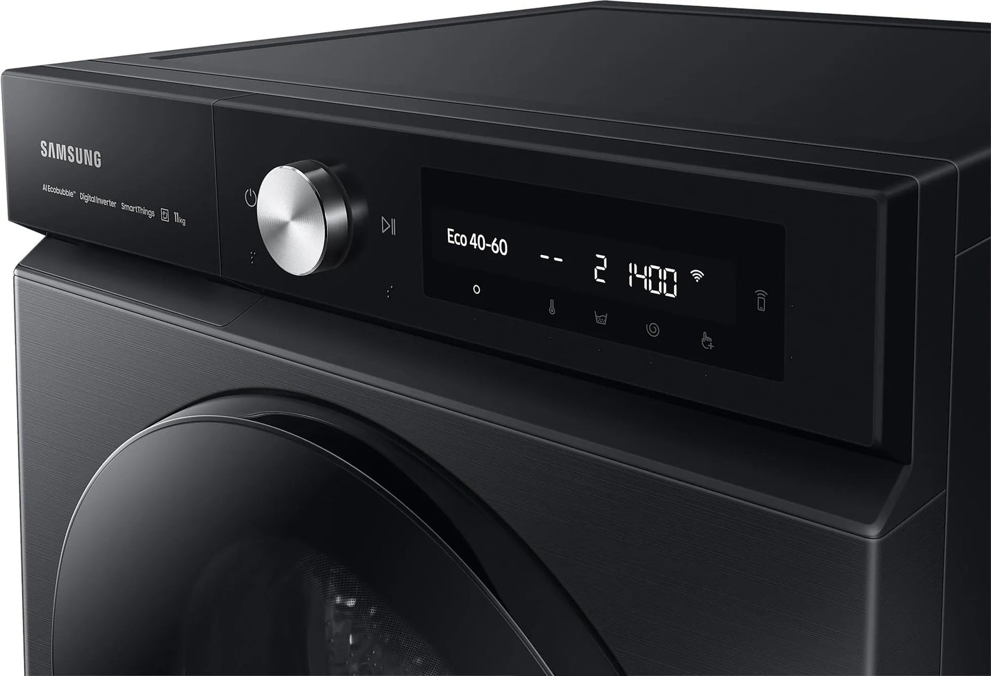 Lavadora Samsung 11Kg BeSpoke Negra Serie 7 - WW11BB744DGBS6