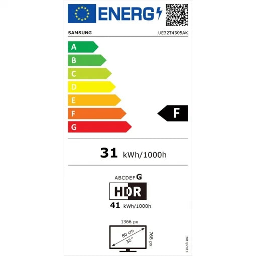 TV Samsung 32", LED, HD, Smart TV - 32T4305AK