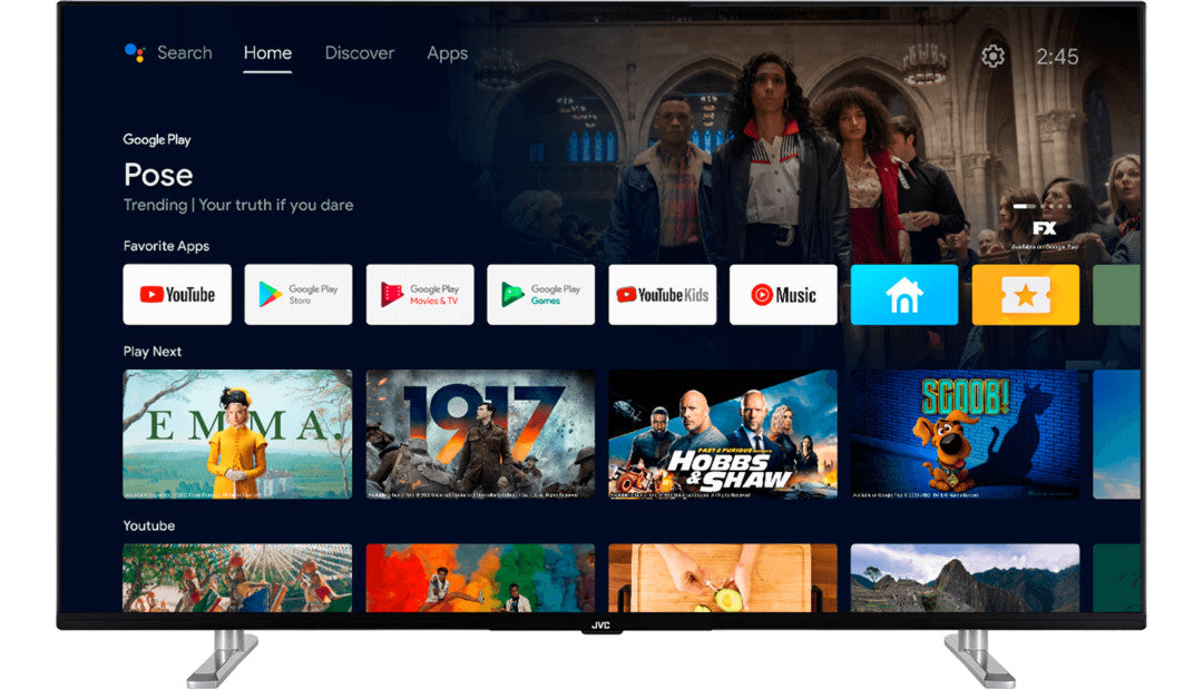 Televisor JVC 43" QLED, Ultra HD 4K, 43VAQ6100