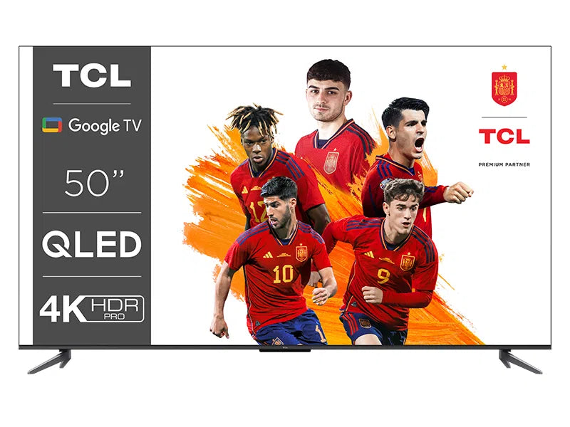 TV TCL, 4K, QLED, Google TV y Game Master 2.0 - 50C645