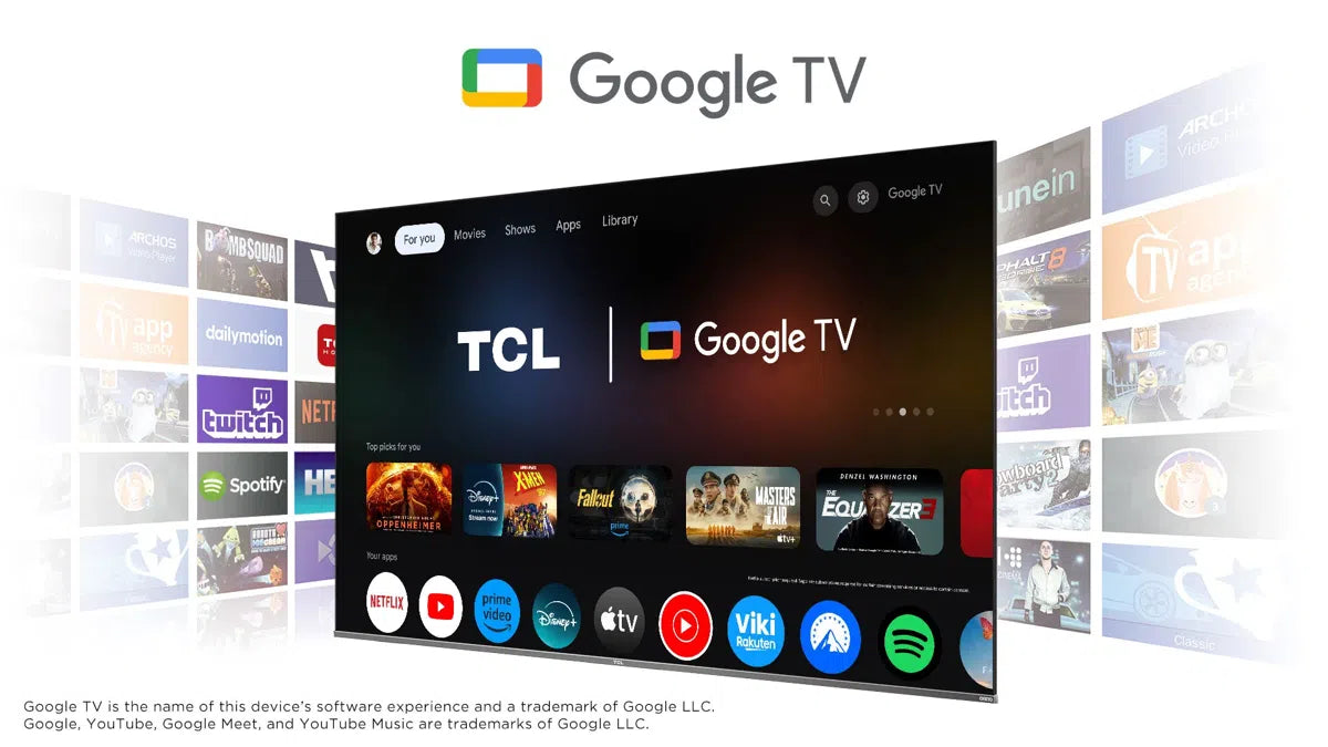 TV TCL, 4K, QLED, Google TV y Game Master 2.0 - 50C645