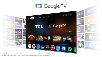 TV TCL, 4K, QLED, Google TV y Game Master 2.0 - 50C645