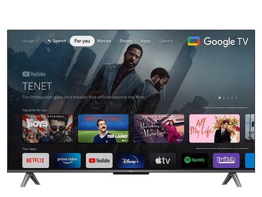 TV TCL, 4K, QLED, Google TV y Game Master 2.0 - 50C645