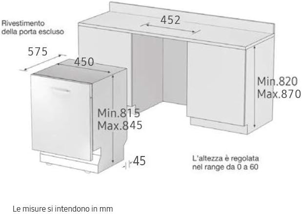 Samsung DW50R4050BB lavavajillas Independiente