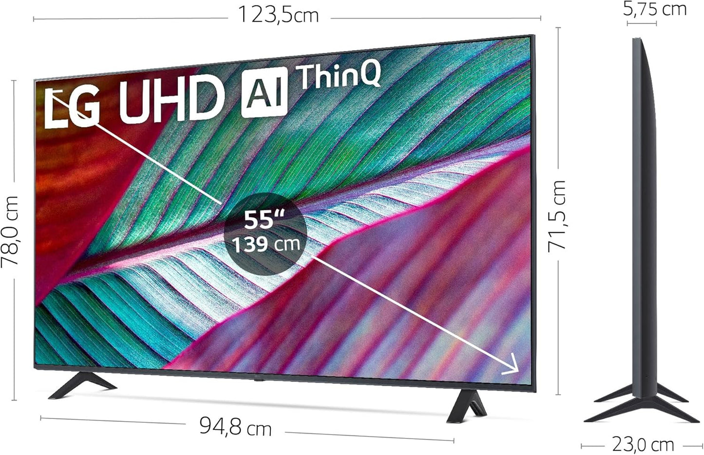 TV LG 55", 4K UHD - 55UR78006LK