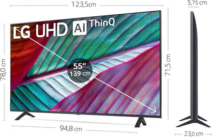 TV LG 55", 4K UHD - 55UR78006LK