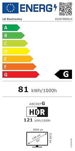 TV LG 55", 4K UHD - 55UR78006LK