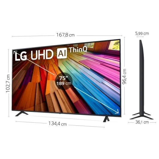 TV LG  75" LED UltraHD 4K HDR10 - 75UT80006LA