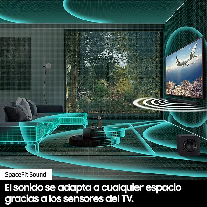 Samsung Barra de Sonido HW-S800B/ZF - Diseño Ultraslim, Dolby Atmos Inalámbrico, Q-Symphony Gen II, 3.1.2 Canales y SpaceFit Sound