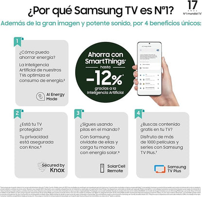 SAMSUNG TV QLED 4K 2023 65Q80C Smart TV de 65"