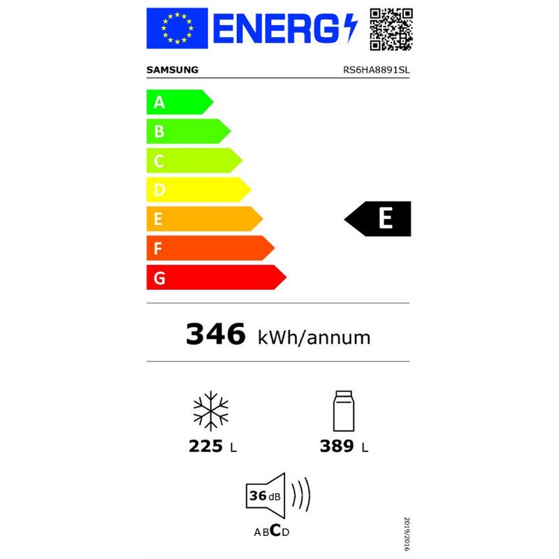 Frigorífico Americano Samsung  Side by Side con Family Hub™ RS6HA8891SL