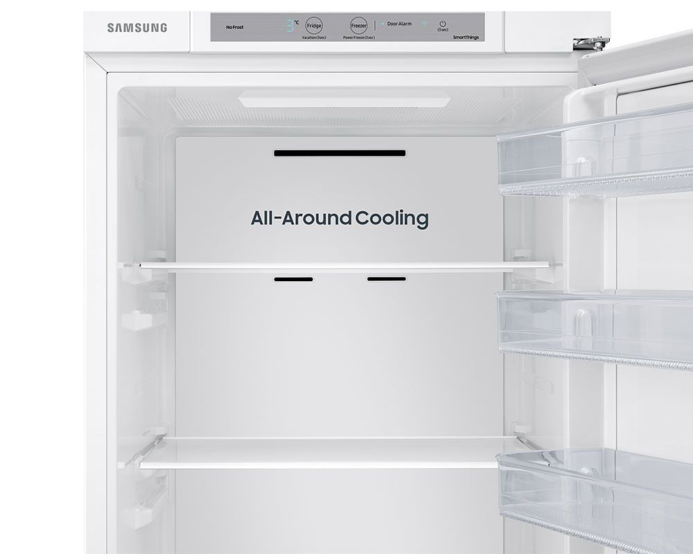 Frigorífico combi integrado Samsung de una puerta, BRD27600EWW  con tecnología SpaceMax