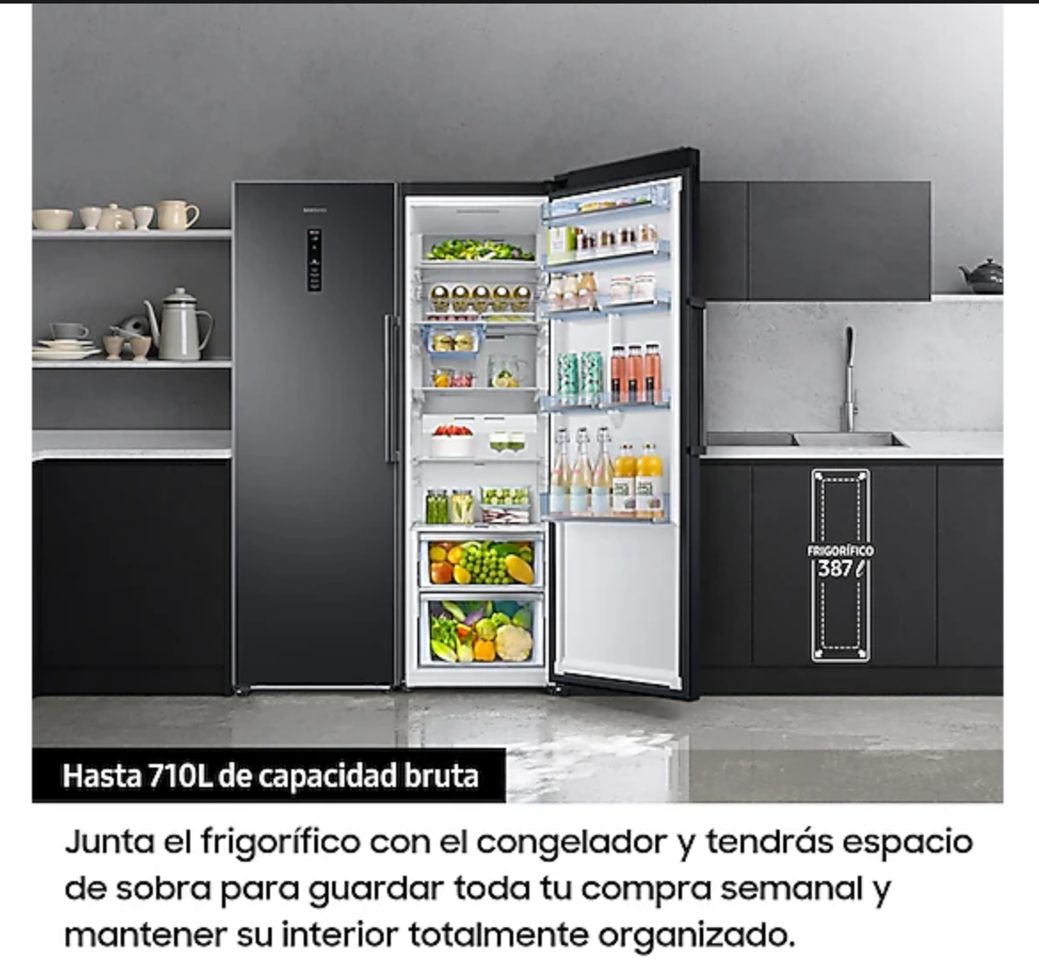 Frigorífico Twin 387L Grafito RR39M7565B1