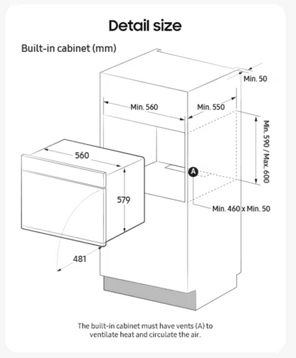Horno Dual Cook™ Serie 5 NV7B5655SCK/U1 76L 60cm