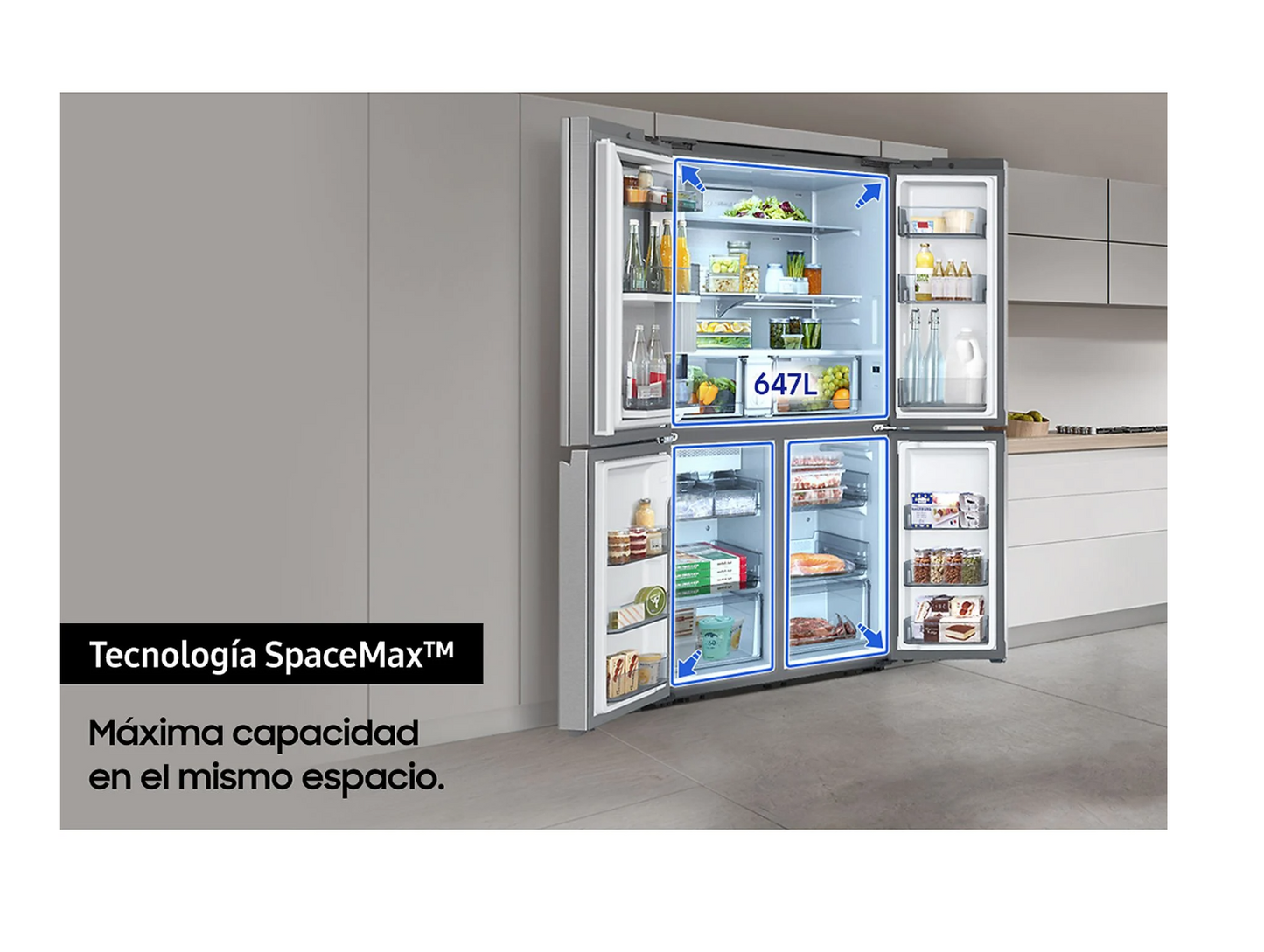Frigorífico americano - Samsung RF65A967ESR/ES Dispensador de hielo & agua