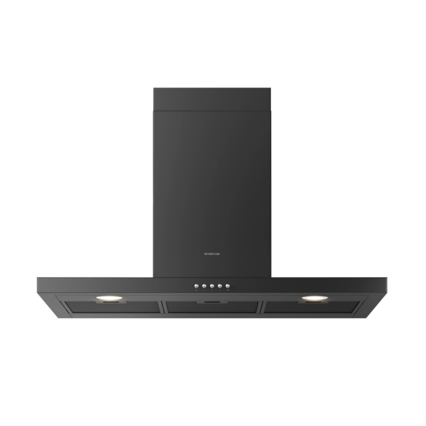 Campana extractora Inventum - Chimenea de bloque - 90 cm - Negro - AKB9005ZWA