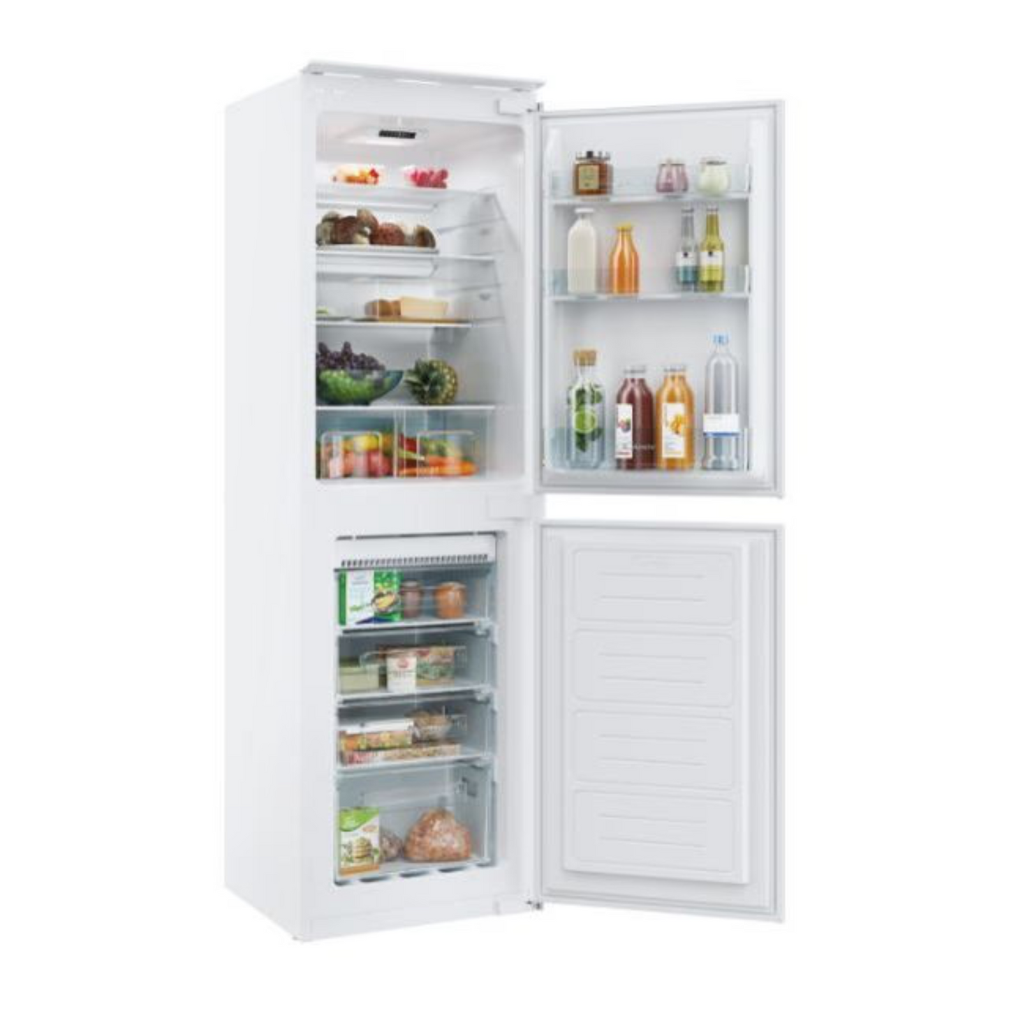 Frigorífico combi City Empotrable, 2 puertas, No Frost, Contenido inteligente, Clase F, Blanco