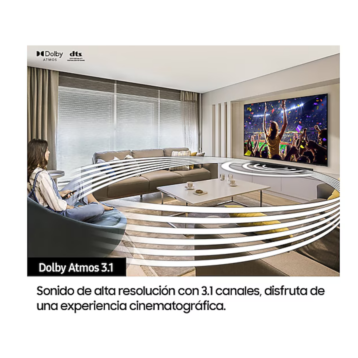 Barra de sonido HW-Q60B/ZF con Dolby Atmos 3.1 y Q-Symphony (2022)