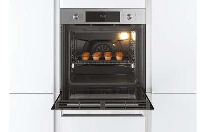 Horno Eléctrico Moderna Candy, Ventilador, 70 litros, Pyro + Aquactiva, Clase A, Acero Inox. - FCTK626XL