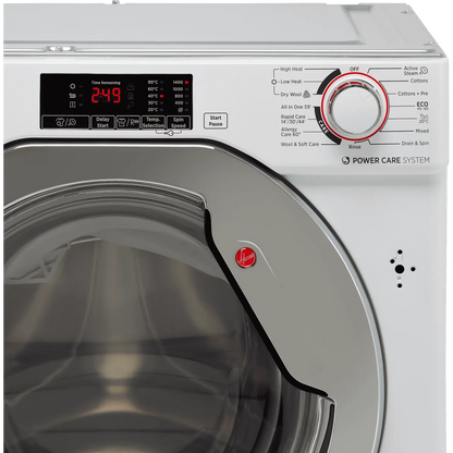 Lavadora/secadora Hoover integrable  Wash&Dry 300 PRO 9/5 Kg, 1400 RPM - HBDS495D1ACE