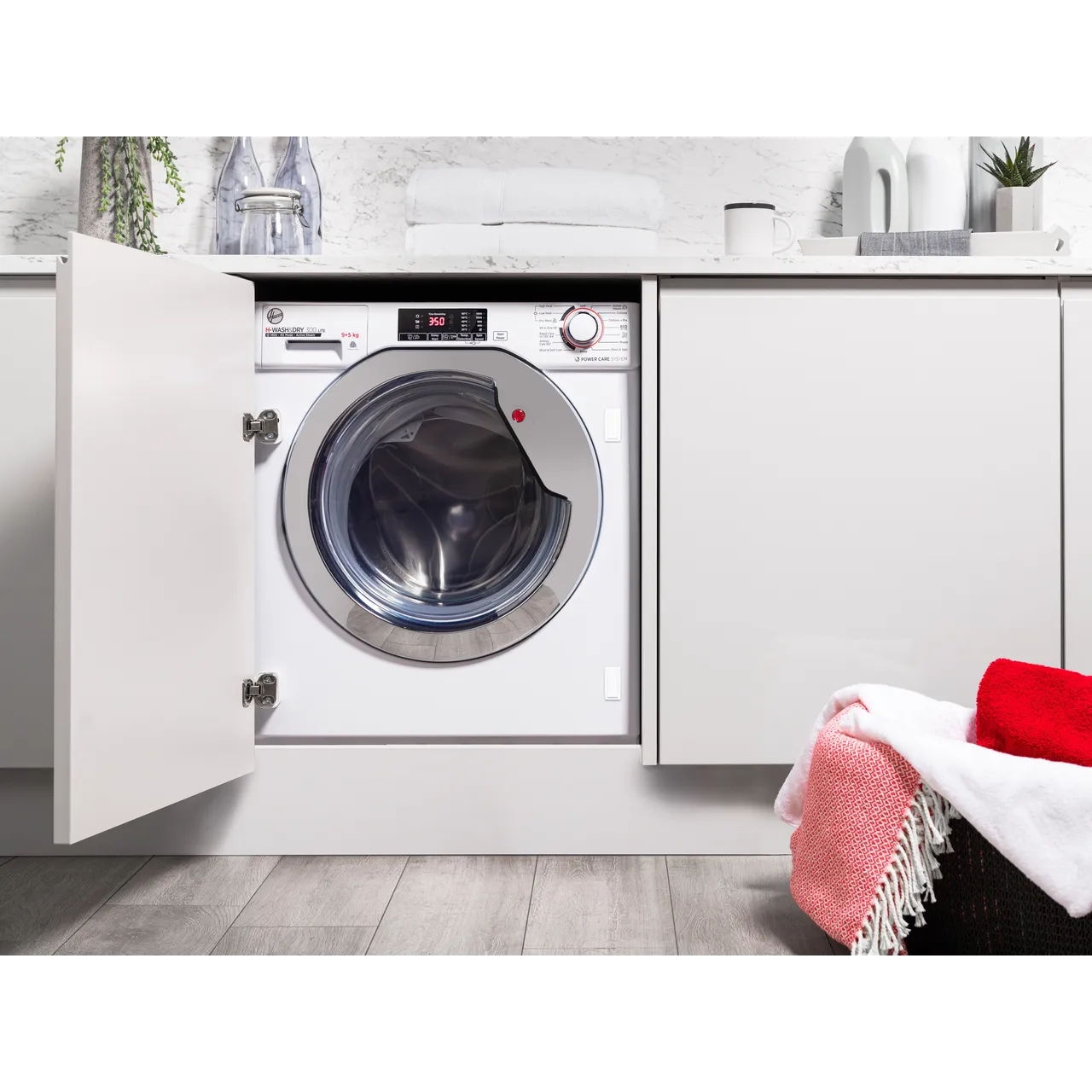 Lavadora/secadora Hoover integrable  Wash&Dry 300 PRO 9/5 Kg, 1400 RPM - HBDS495D1ACE