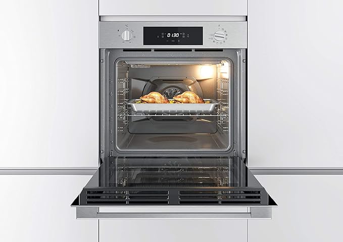 Horno Eléctrico Hoover, Convección + Ventilador, 70 litros, Hidrolítico, Control a distancia (WIFI), Clase A+, Acero Inox - HOC3H3158IN