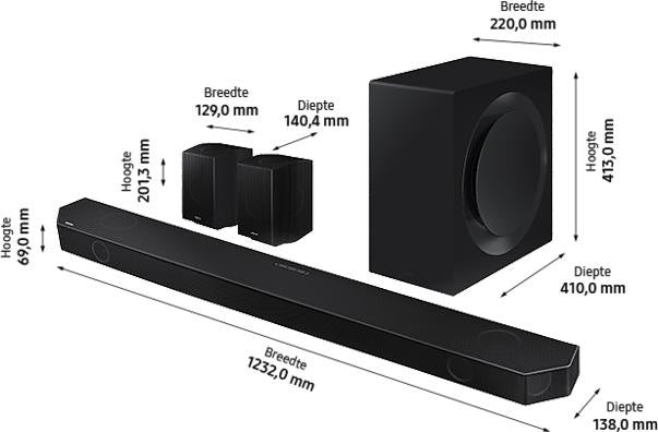 Barra de sonido Samsung - HW-Q990B/XN