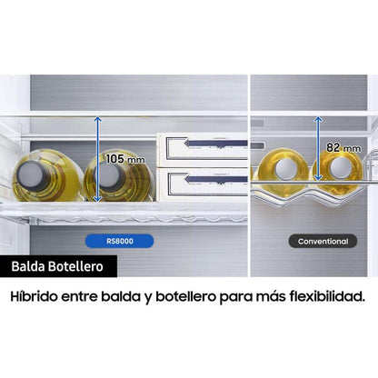 Frigorífico Americano Samsung Side by Side Inox RS68A884CSL