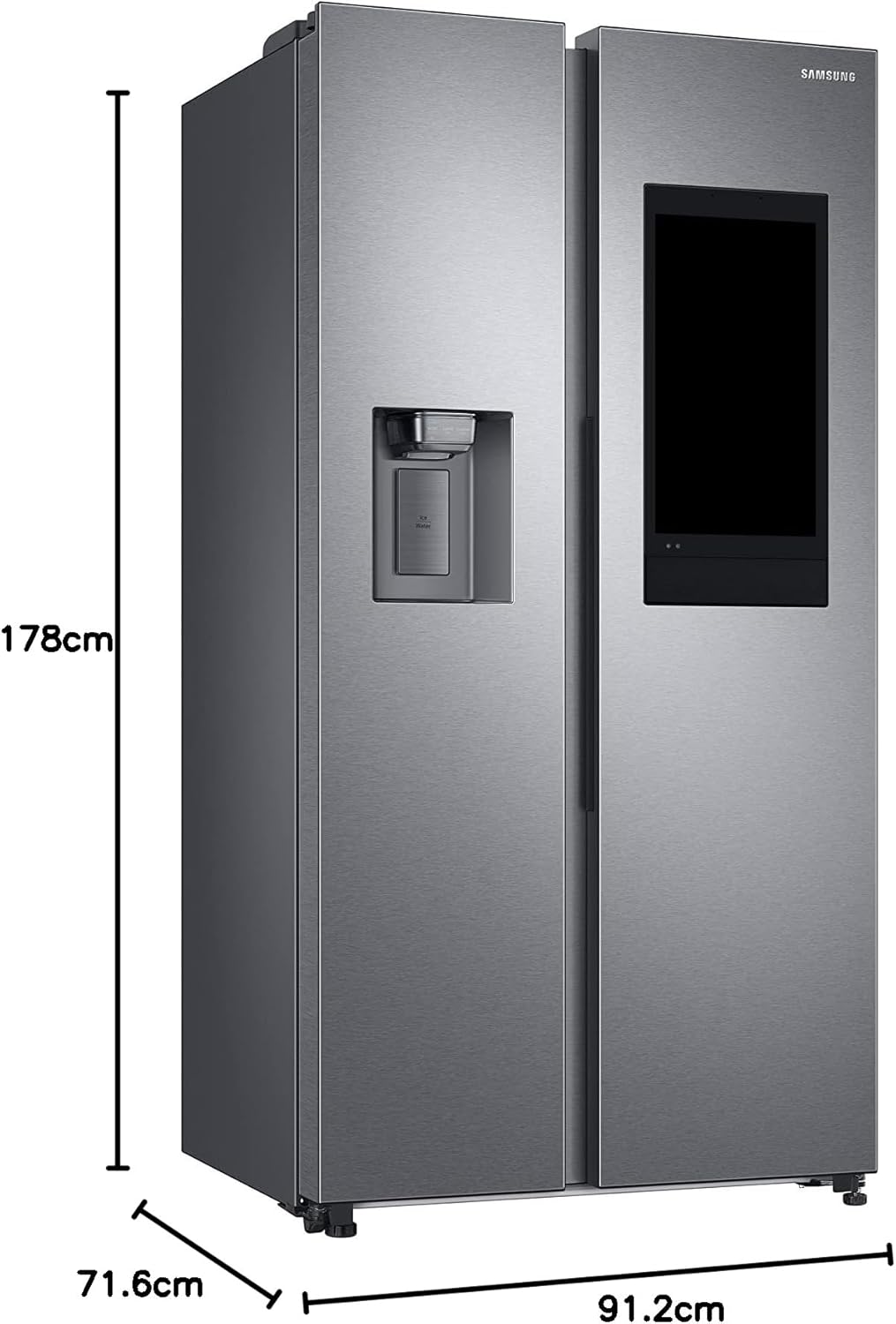 Frigorífico Americano Samsung  Side by Side con Family Hub™ RS6HA8891SL