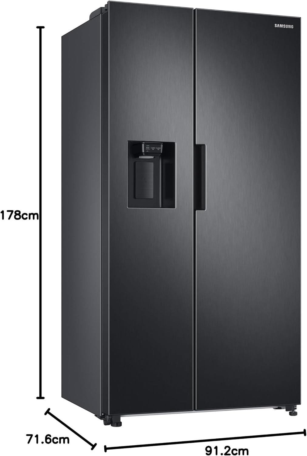 Frigorífico Americano Samsung RS6JA8811B1/EG Side-by-Side, E, 634 ℓ, acero negro de primera calidad.