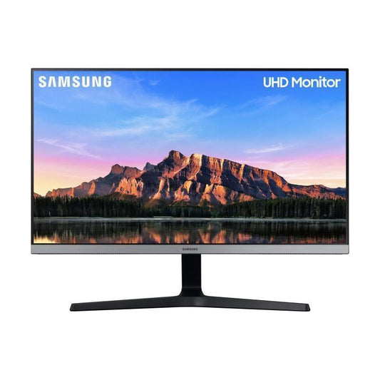 Monitor Samsung 28" sin Marcos - U28R550UQR  (4K, 4 ms, 60 Hz, HDR10, FreeSync, LED, IPS, 16:9, 1000:1, 300 CD/m², 178°, HDMI 2.0, Base en V) Gris Oscuro