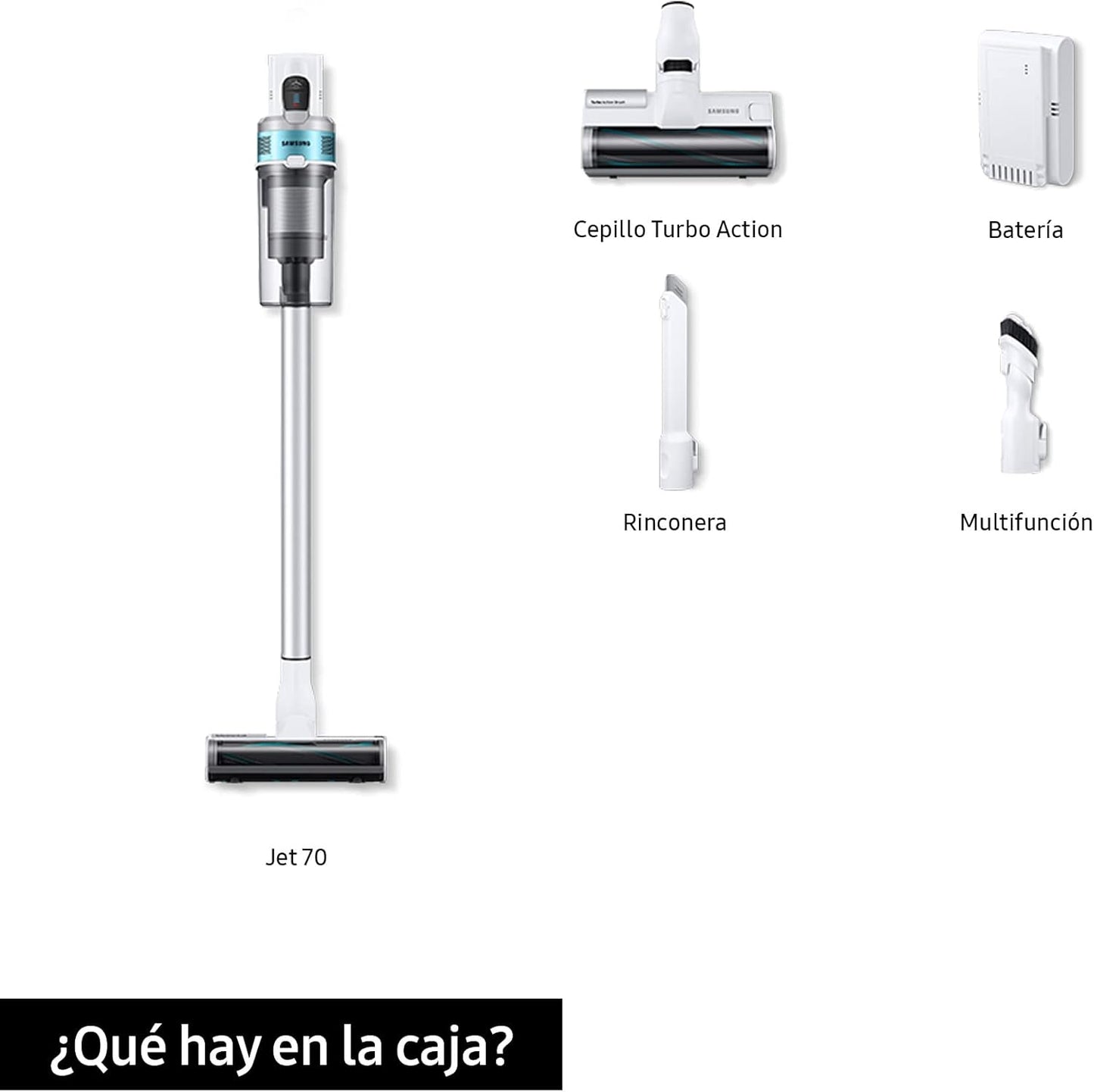 Aspiradora sin Cable Jet 70 Samsung Digital Inverter - VS15T7031R1/ET