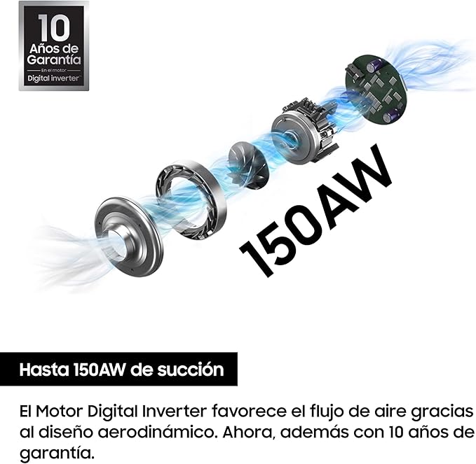 Aspiradora sin Cable Jet 70 Samsung Digital Inverter - VS15T7031R1/ET