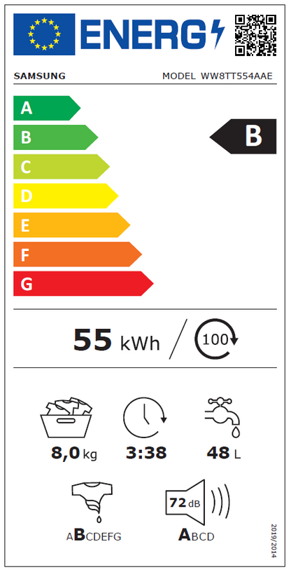Lavadora Samsung AddWash - WW8TT554AEX